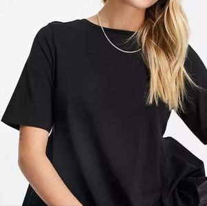 Black reversible tunic top